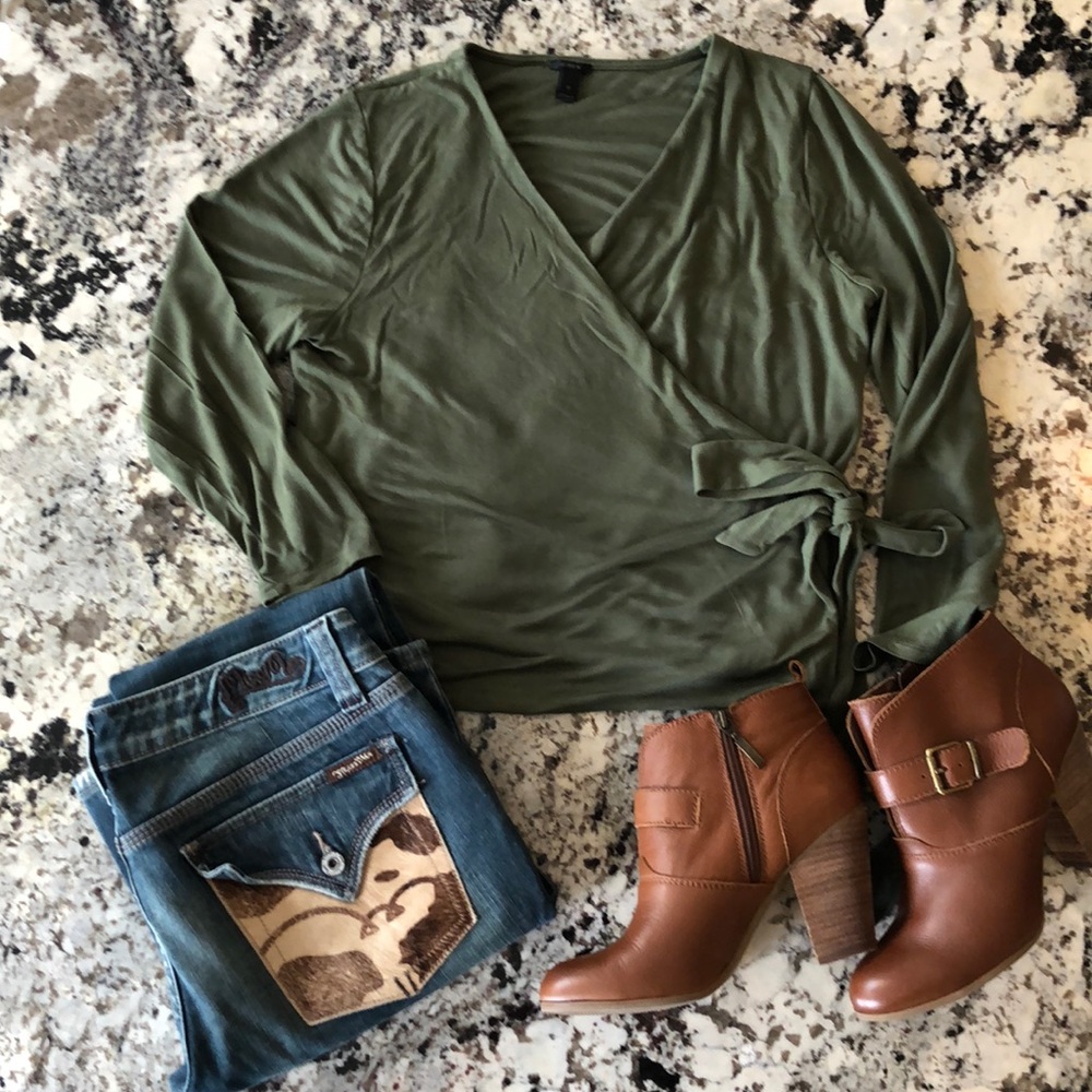 J. Crew Wrap Shirt